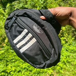 Adidas 3 strip Fanny pack Bag with Buckle Strap
